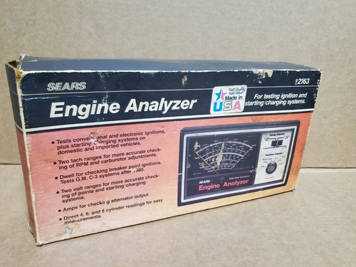 Vintage Sears 9-2163 Engine Analyzer Model In Original Box, with instructions - Picture 6 of 10