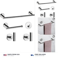 NearMoon Bathroom Hardware Set SUS 304 Thicken Stainless Steel-Towel Bar Set ...