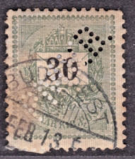 TIMBRE 1888-98 HONGRIE N° 33 CHIFFRES NOIRS-OBL. B-VOIR SCAN R/V