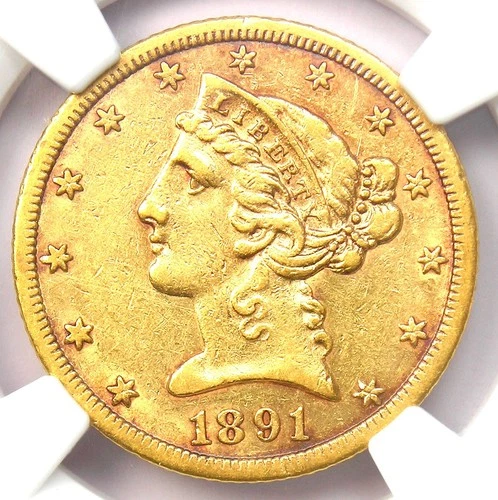 1891-CC Liberty Half Eagle — photo from the most recent tracked eBay sale