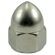 5/8"-11 Polished 18-8 Stainless Steel Coarse Thread Acorn Nuts 3 pcs.