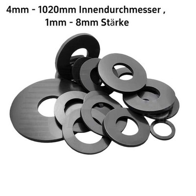 EPDM Gummischeiben Unterlegscheiben Gummiunterlegscheiben Dichtung 4mm - 1020mm