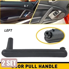 2SET Interior Door Pull Handle Black For 2006-2012 Mitsubishi Eclipse Front Left