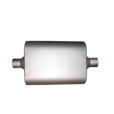 Jones Exhaust Muffler Full Boar 1chamber Race 3 Inlet 3 Outlet Steelaluminized