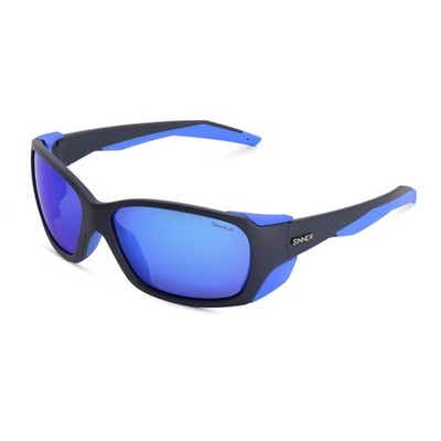 SINNER KING PEAK Herren/Damen Sonnenbrille MATT DUNKELBLAU/RAUCHBLAU ÖL KAT.3
