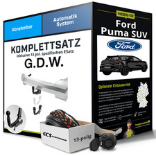 Für FORD Puma SUV Typ J2K , CF7 Anhängerkupplung abnehmbar +eSatz 13pol 19-