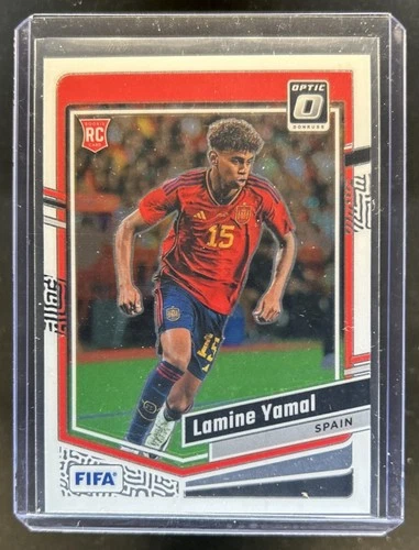 2023-24 Panini Donruss Lamine Yamal RC Optic Rookie #54 Spain