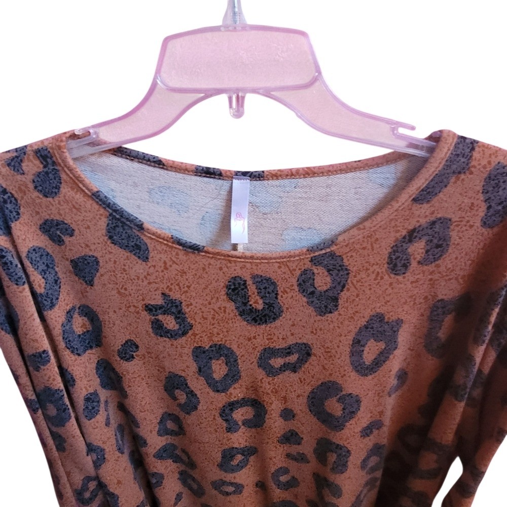 Plus size Leopard Print Blou - image 2
