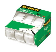 Scotch 3105 Original Matte Finish Invisible Magic Tape 3/4 x 300 in. Pack of 6 