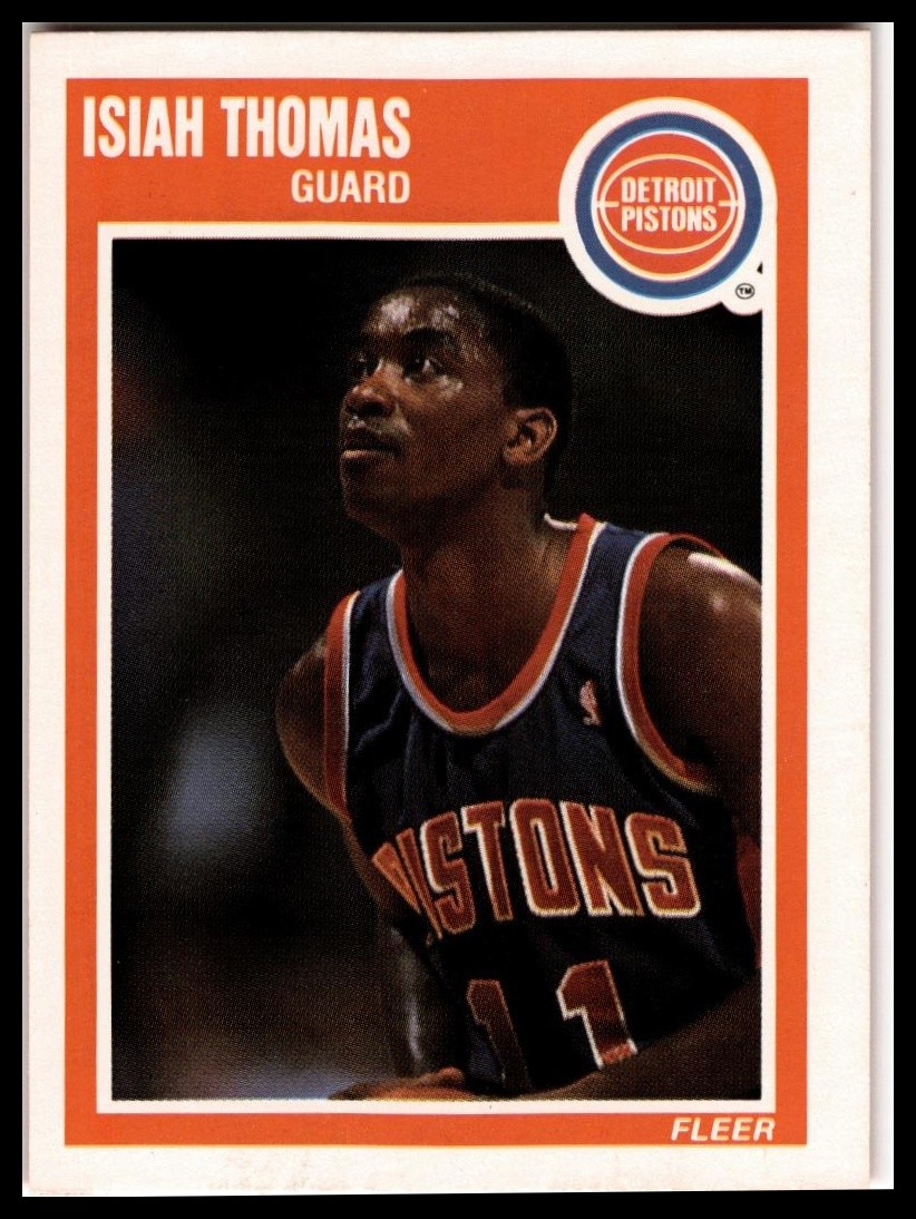 Isiah Thomas #50 Basketball Cards 1989 Fleer trading card — raw and PSA graded price guide