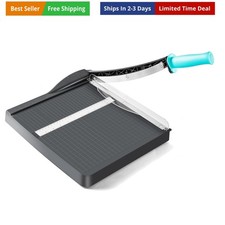 Paper Cutter 12" Cut Length Guillotine Papercutter, Heavy Duty Paper Trimmer ...