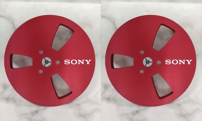 One Pair standard metal aluminum 7 '' Red Tape reel for Sony tape recorder