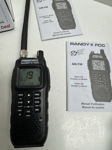 President Randy II FCC Approved AM/FM Handheld CB Radio *USED* | eBay