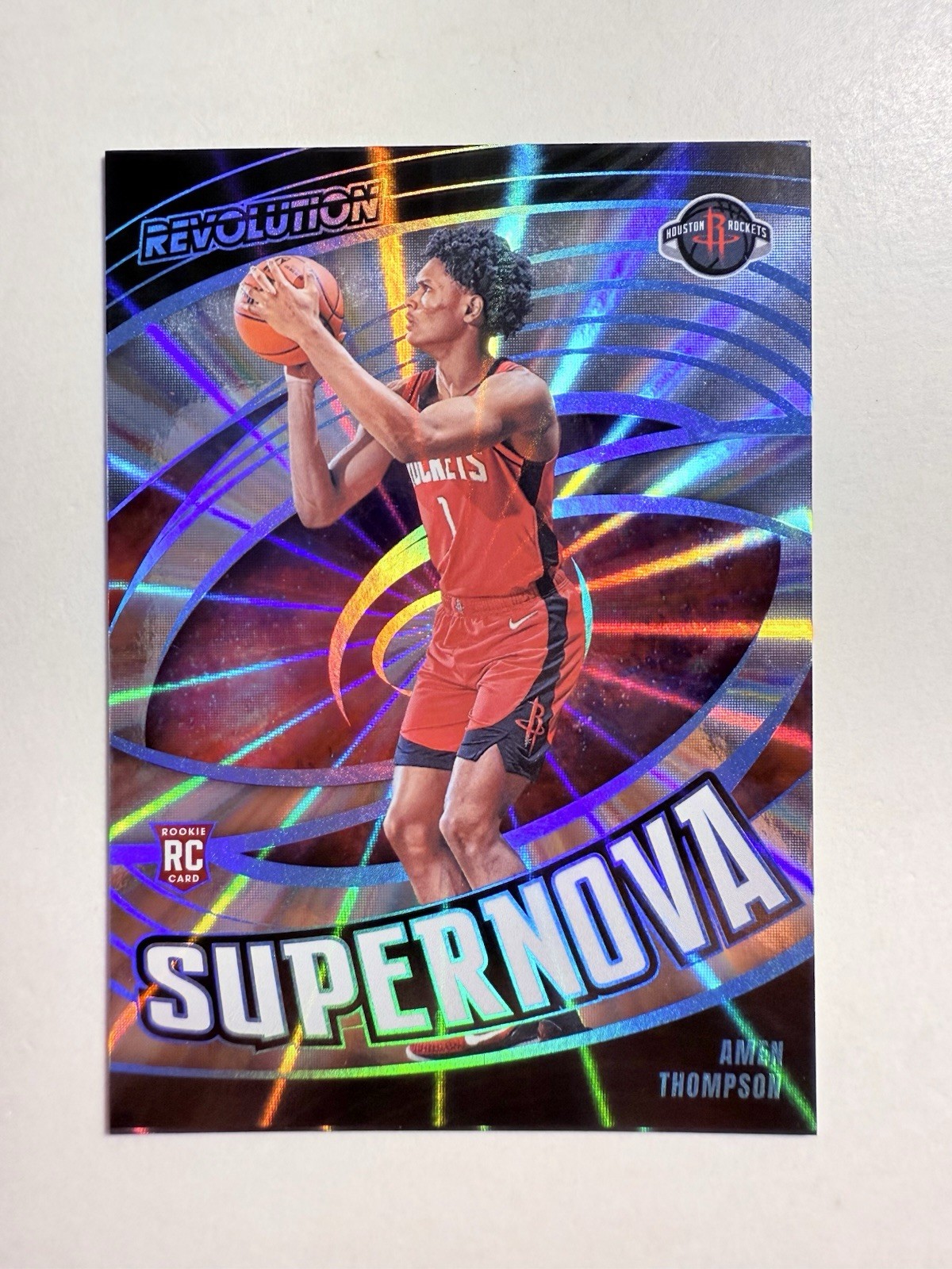 2023-24 Panini Revolution - Supernova Amen Thompson #7 Sunburst /75 (RC)