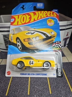 HOT WHEELS Buy 2 Get 4 Free Ferrari 365 GTB4 Competizione Yellow
