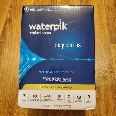 Waterpik Hydropulseur Water Flosser Aquarius WP-660C Color White New