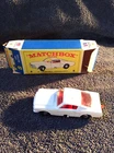 Vintage Lesney Matchbox Series #8 Ford Mustang Car White w/Box