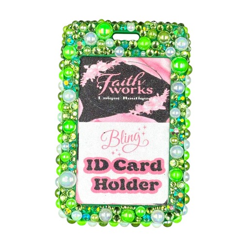 Bling Pearl Name Badge Card Holder Replacement (Reel Clip Not Included) Purple - 第 5/48 張圖片