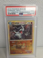 PSA 9 Donphan 40/123 League Promo Crosshatch Holo HeartGold SoulSilver Pokemon