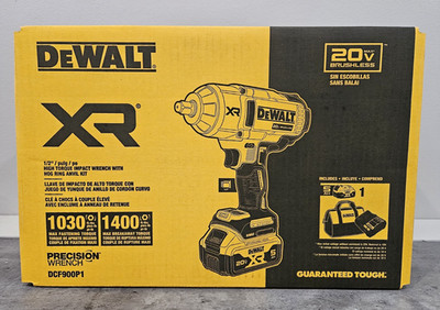 DeWalt 20v Brushless 1/2'' High Torque Impact Wrench Hog Ring Anvil DCF900P1