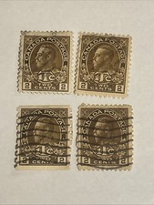 1916 Canada Stamp Lot King George V Vortex Subscription A Lot x4