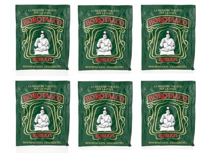 BOROTALCO Roberts Körperpuder 6x100g NACHFÜLLPACK Derm. Getestet