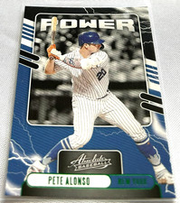 2021 Panini Absolute Baseball Pete Alonso New York Mets Power Green Foil #PO-7
