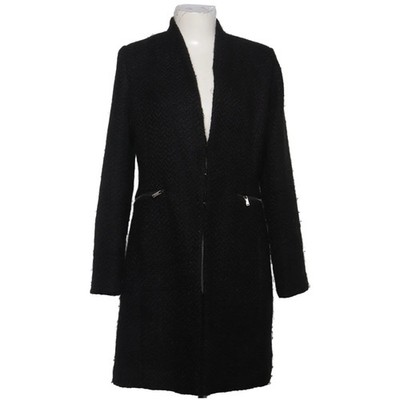 Mango Suit, Mantel, Damen, Größe: L, Schwarz, Acetat/Acryl/Polyester #igT