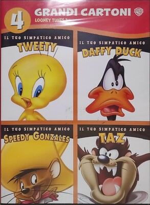 4 GRANDI CARTONI LOONEY TUNES 2   TWEETY   DAFFY DUCK   SPEEDY GONZALES TAZ DVD