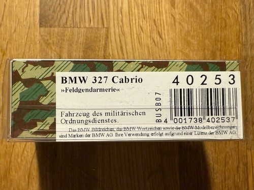 Top: Busch 40253 BMW 327 Cabrio Feldgendarmerie Military Edition Automodell 1:87 - Bild 3 von 3