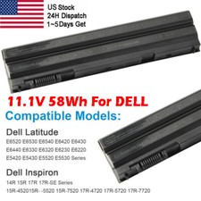 Battery for DELL Latitude E5420 E5430 E5520 E5530 E6420 E6430 E6520 E6530 NHXVW