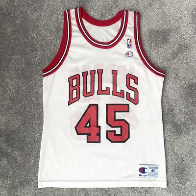 Champion BULLS JORDAN 45 ジャージ サイズ40 Vintage Chicago Bulls Michael Jordan Champion Jersey Size 40