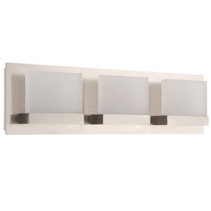 Home Decorators Alberson 3 Light Brushed Nickel Led Vanity Light