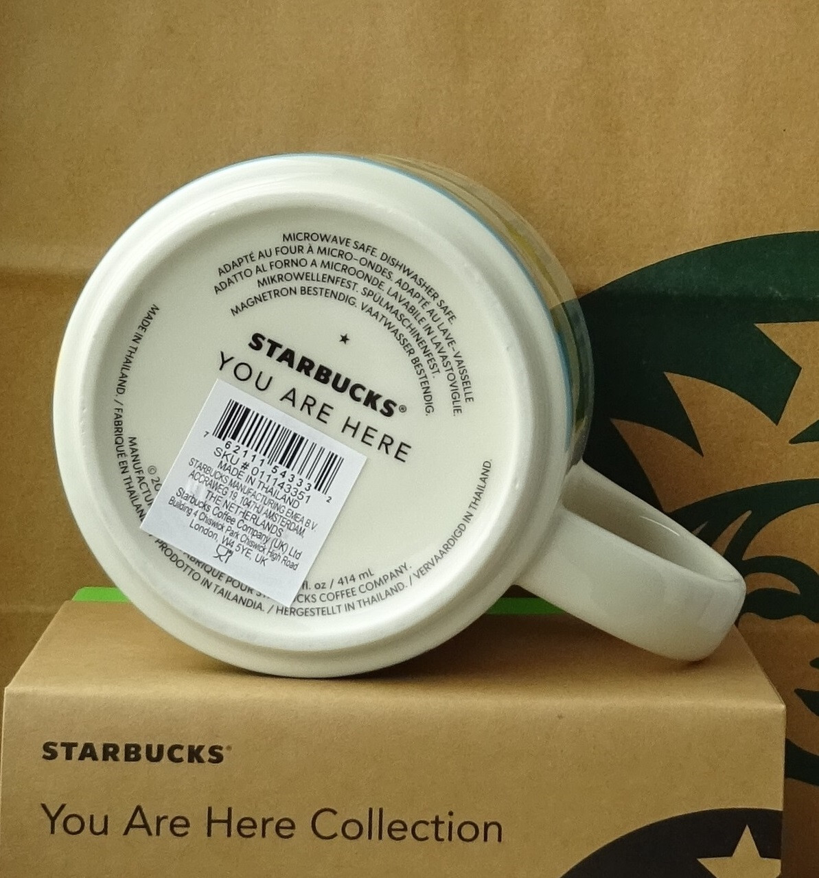 Mug Collector Starbucks Paris - Série You Are Here (YAH) - Neuf Dans Sa Boîte