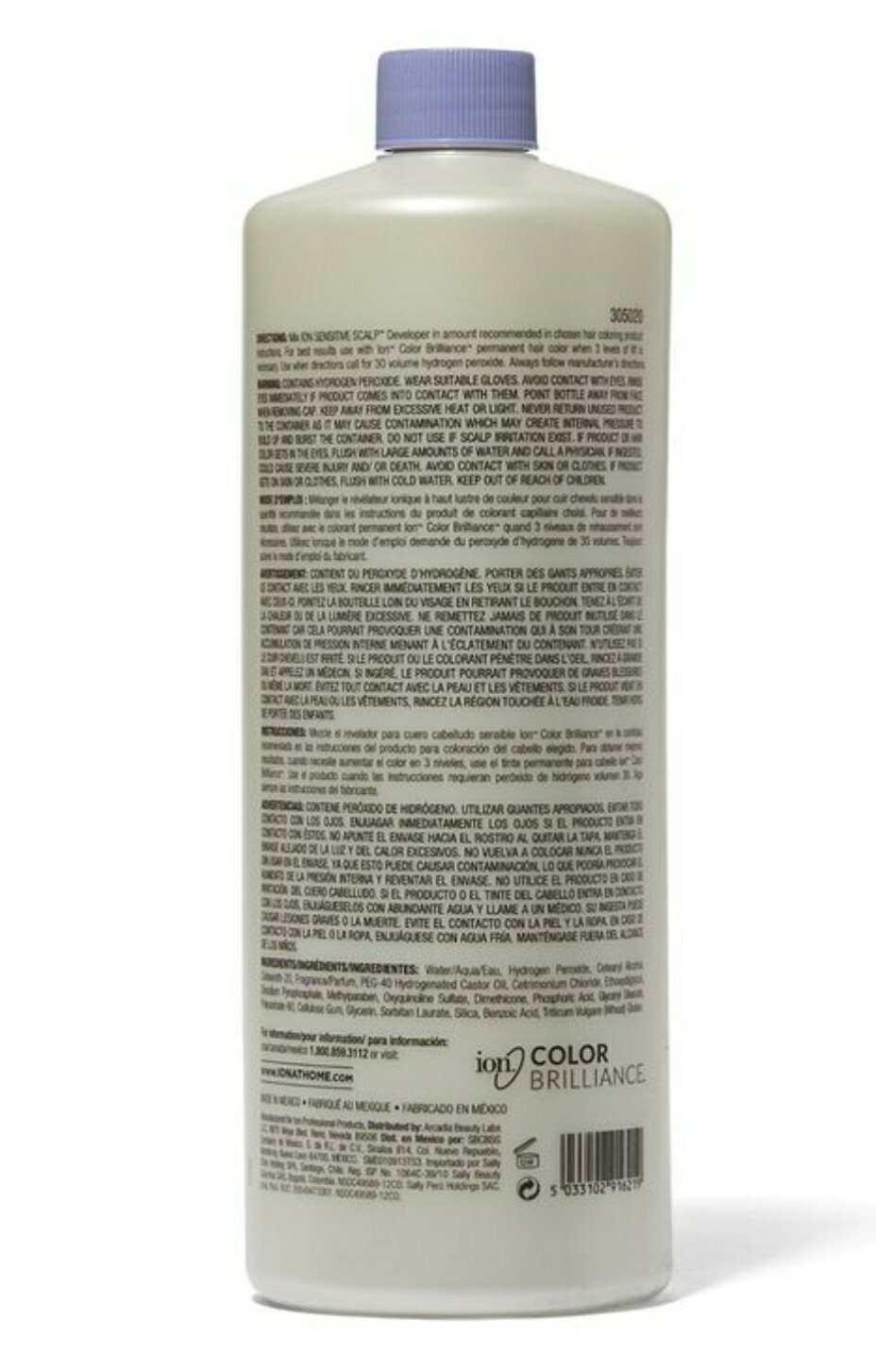 ION SENSITIVE SCALP PEROXIDE VOLUME 30 CREME DEVELOPER (32oz. BOTTLE)