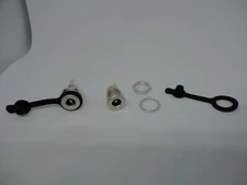 2x Pack DC Jack Power Cable Port 5.5 x 2.5mm 2 Pins Water Dust Proof Metal Plug