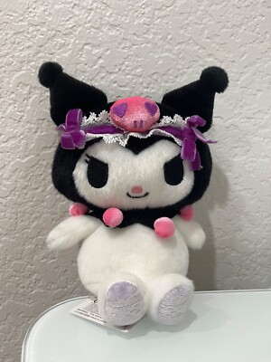 Nakajima Sanrio Cute Goth Emo Cute Black Kuromi Lace Lolita Plush Doll S 6 
