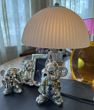 Vintage Stilarte Italy Silver Laminate Mose Motif Children  s 3 Piece Set Rare