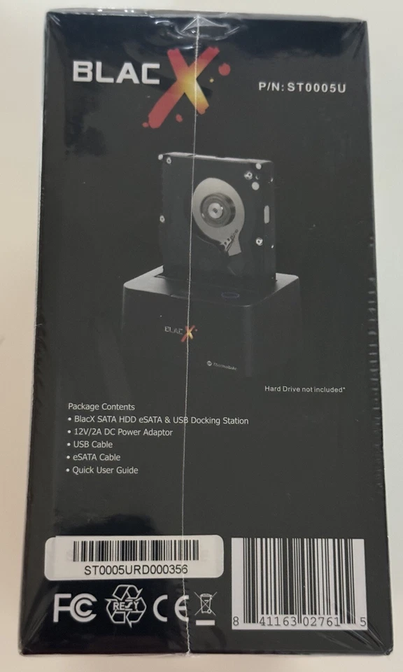💻 Thermaltake BlacX eSATA+ USB 2.0 Hard Drive Docking Station ST0005U up to 4TB - Image 3 of 4