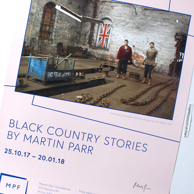 SIGNED MARTIN PARR 2017 EXHIBITION POSTER
