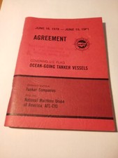 1978 - 1981 NATIONAL MARITIME UNION BOOK GREAT FOR ANY VINTAGE COLLECTION!