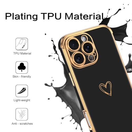 for iPhone 16 Pro Max Phone Case, Cute Heart Pattern Slim for iPhone 16 Pro Max Phone Case, Cute Heart Pattern Slim