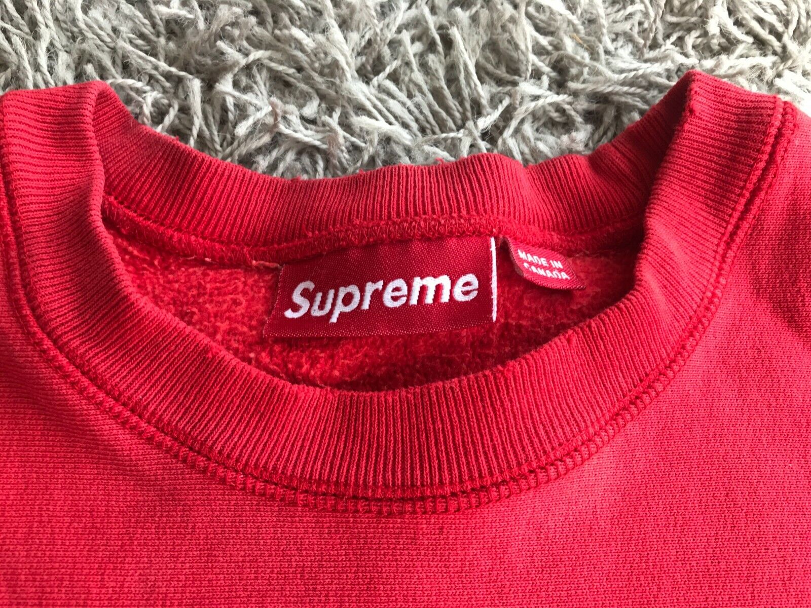 Supreme Box Logo Crewneck (FW15) Red