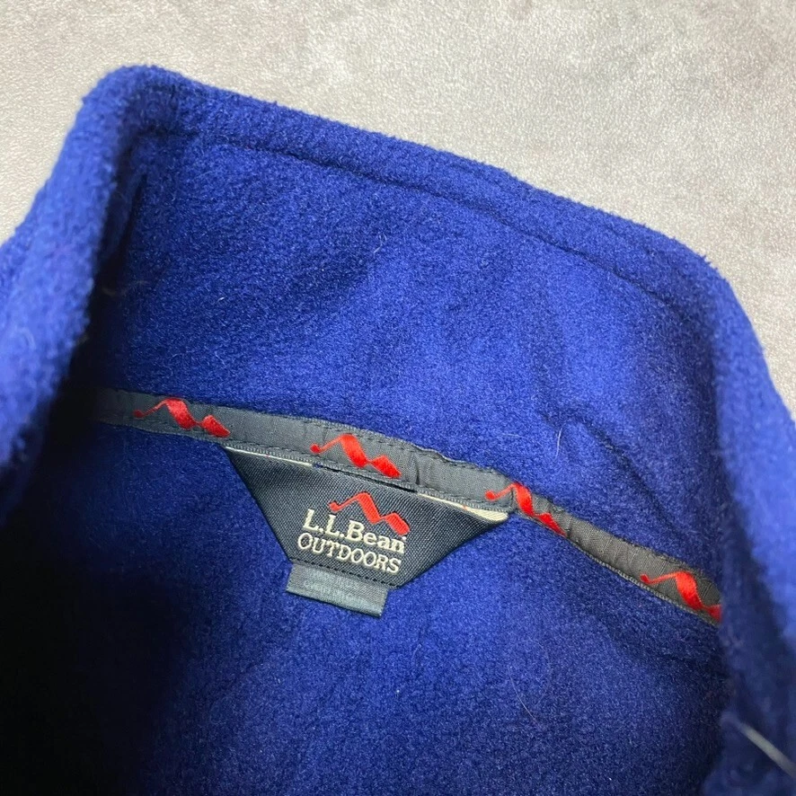 L.L Bean Fleece Mens Medium Lightweight Full Zip Hiking Jumper, Blue - Image 4 of 4