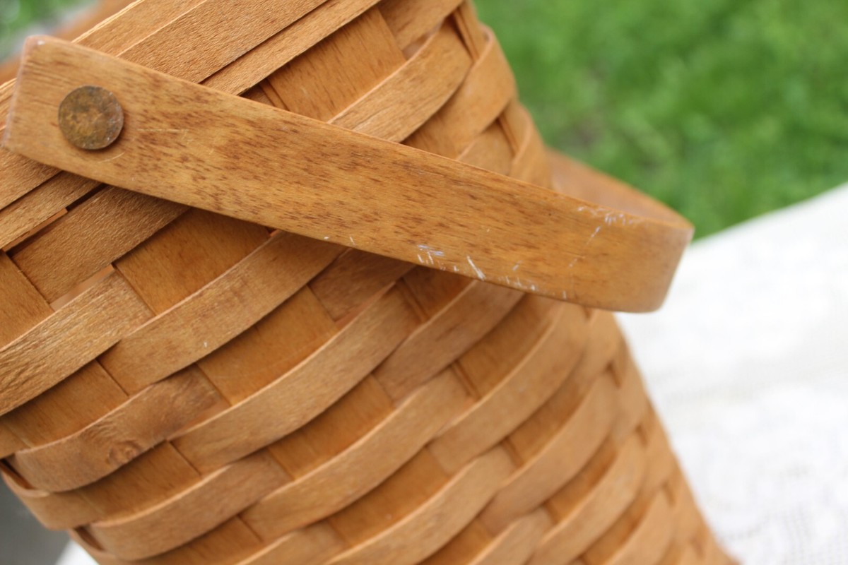 Vintage 1992 Signed JAC Longaberger Dresden Ohio Footed Vintage 1992 Signed JAC Longaberger Dresden Ohio Footed