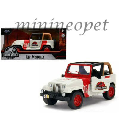 JADA 32129 JURASSIC WORLD 1992 JEEP WRANGLER 1/32 DIECAST MODEL