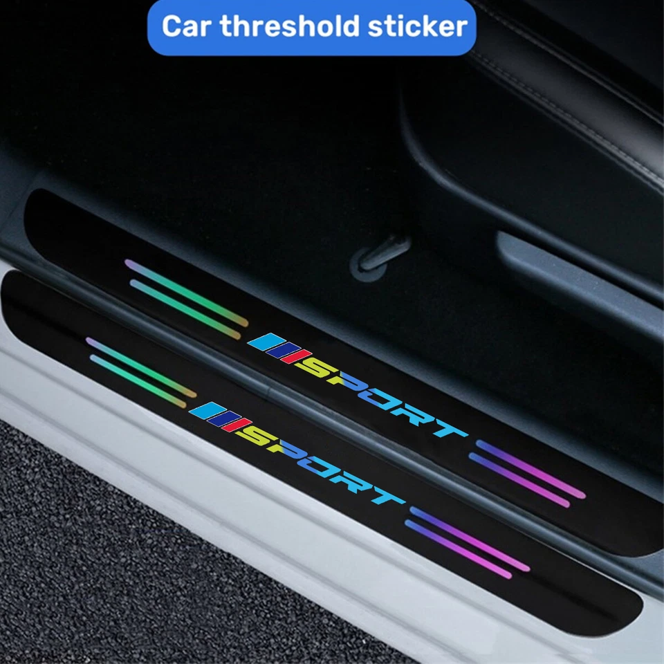 Pegatinas protectoras láser para umbral de puerta de coche para BMW serie 1 2 3 4 5 6 7 8 X Foto 4 de 4