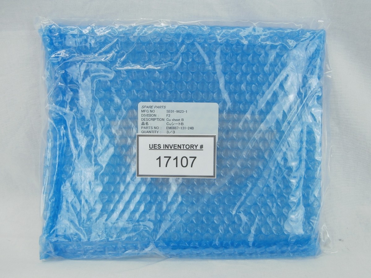Ulvac Technologies EM0867-131-24B Cu Sheet B Ceraus ZX-1000 PVD