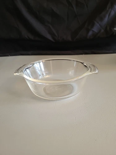 Vintage Anchor Hocking Fire King Clear Casserole 12oz Bowl #472-No Lid