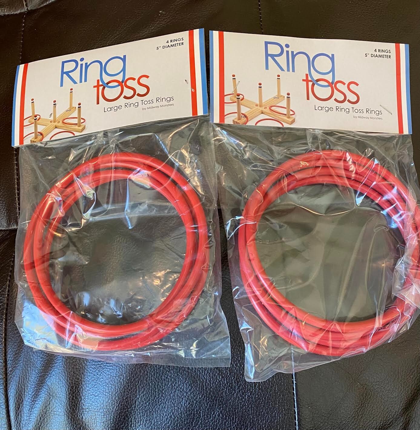 4 Pack Large Ring Toss Rings With 5" in Diameter by Midway Monsters B17
